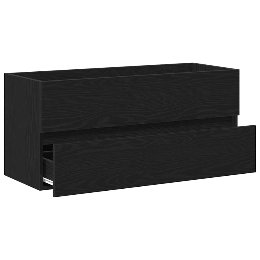 Wastafelkast 100X38,5X45 Cm Spaanplaat Kleurig 100 x 38.5 x 45 cm Zwart eiken