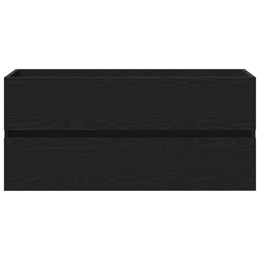 Wastafelkast 100X38,5X45 Cm Spaanplaat Kleurig 100 x 38.5 x 45 cm Zwart eiken