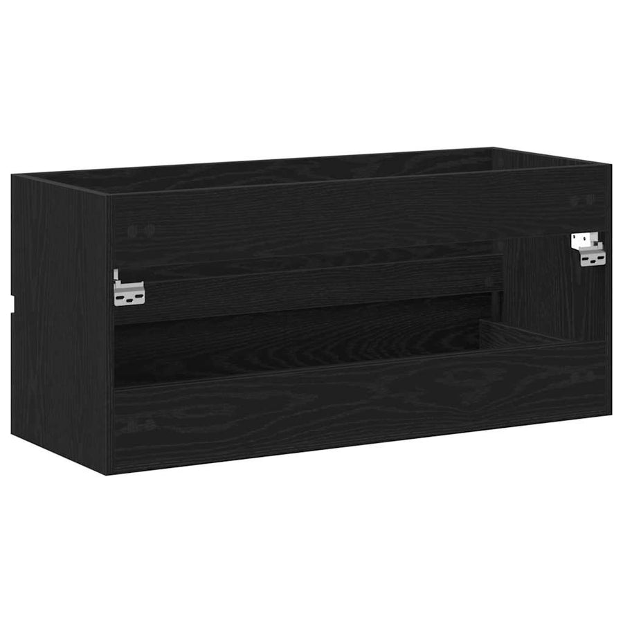 Wastafelkast 100X38,5X45 Cm Spaanplaat Kleurig 100 x 38.5 x 45 cm Zwart eiken