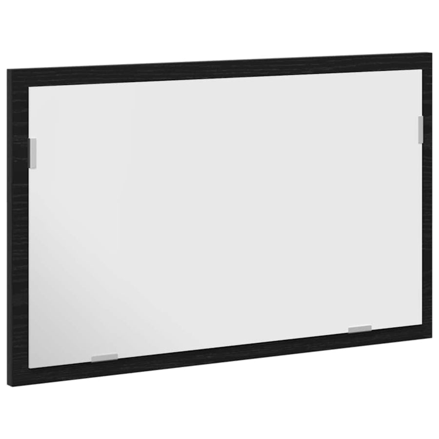 Badkamerspiegel Met Led-Verlichting 60X8,5X37 Cm Zwart eiken