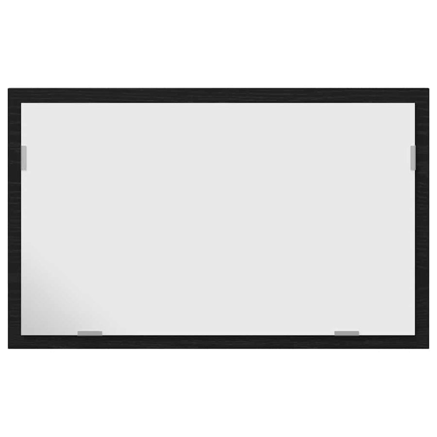 Badkamerspiegel Met Led-Verlichting 60X8,5X37 Cm Zwart eiken