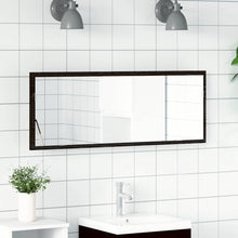 LED Badkamer Spiegel Zwart Eiken 100 x 8,5 x 37 cm Glas