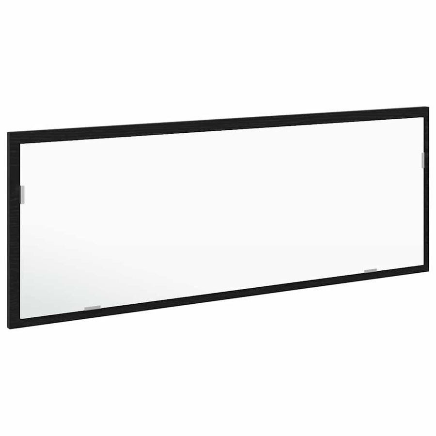 LED Badkamer Spiegel Zwart Eiken 100 x 8,5 x 37 cm Glas