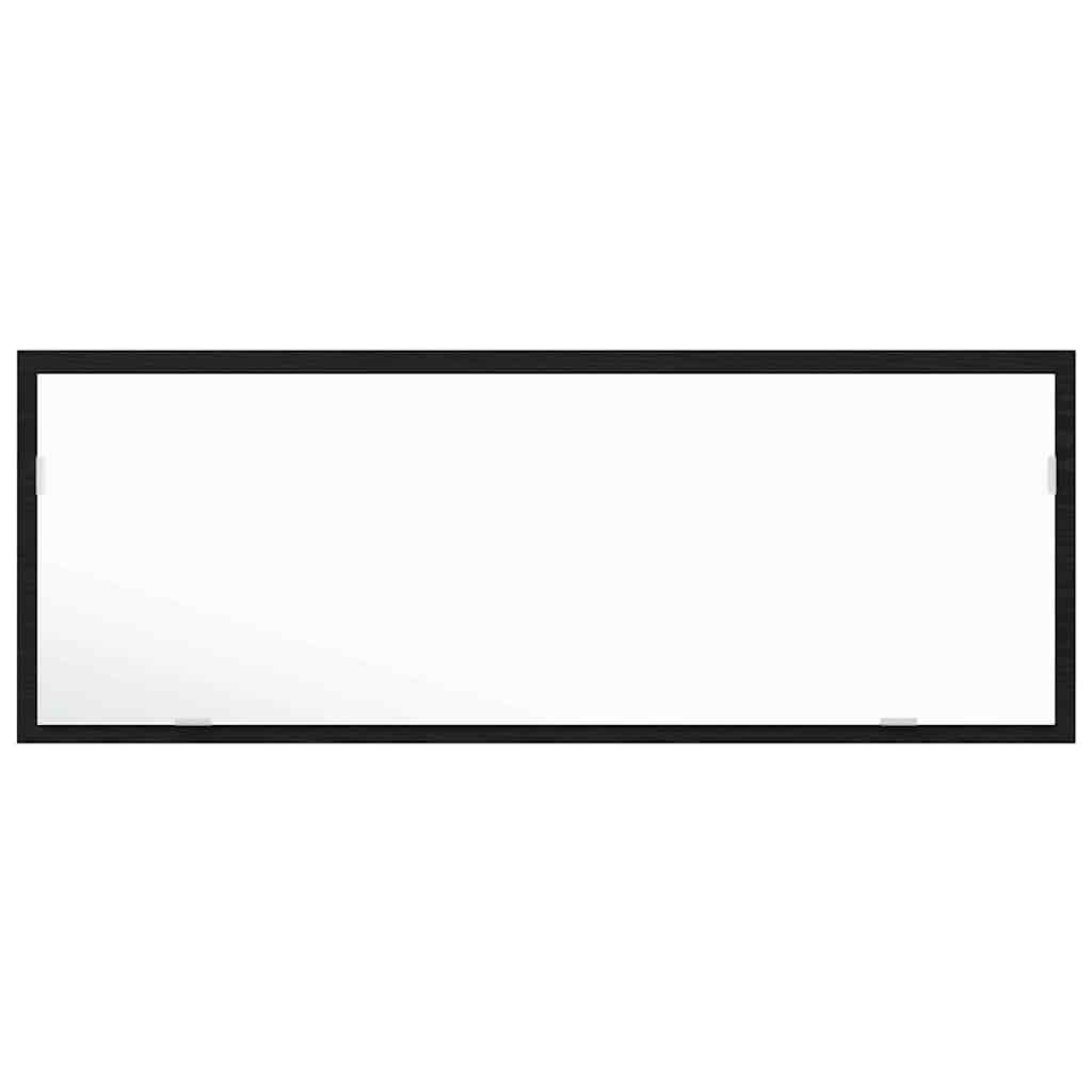 LED Badkamer Spiegel Zwart Eiken 100 x 8,5 x 37 cm Glas