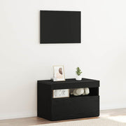 TV-kast 60x35x40 cm zwart eiken bewerkt hout