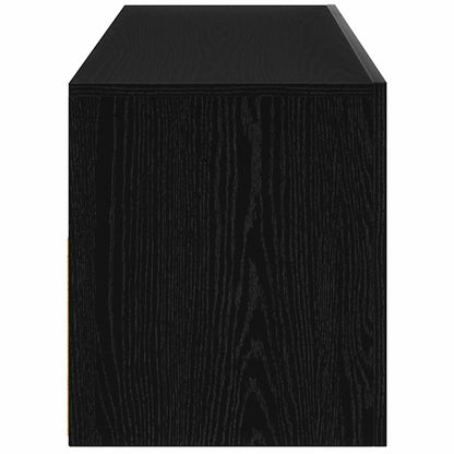 TV-kast Zwart Eiken 60 x 35 x 40 cm Bewerkt hout