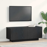 TV Cabinet Black Oak 100 x 35 x 40 cm Engineered Wood