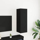 Tv-kast 90x30x30 cm zwart eiken bewerkt hout