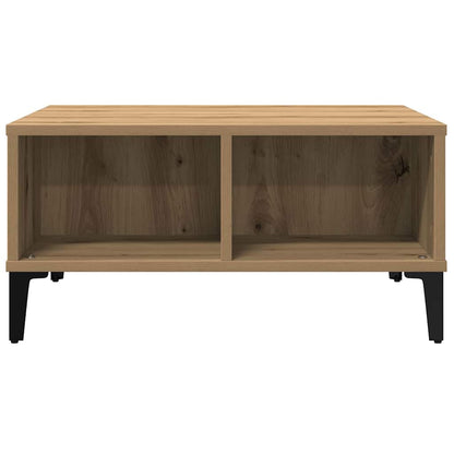 Salontafel 60X60X30 Cm Bewerkt Hout Artisanaal Eiken