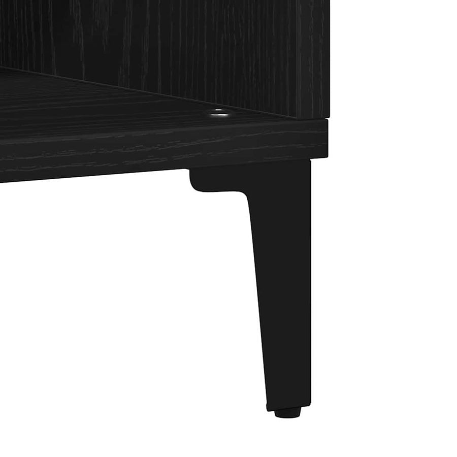 Dressoir Zwart Eiken 57 x 35 x 70 cm Bewerkt hout