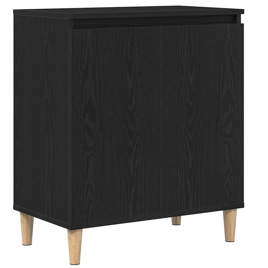 Dressoir Zwart 60 x 35 x 70 cm Bewerkt hout