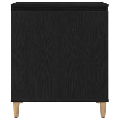 Dressoir Zwart 60 x 35 x 70 cm Bewerkt hout