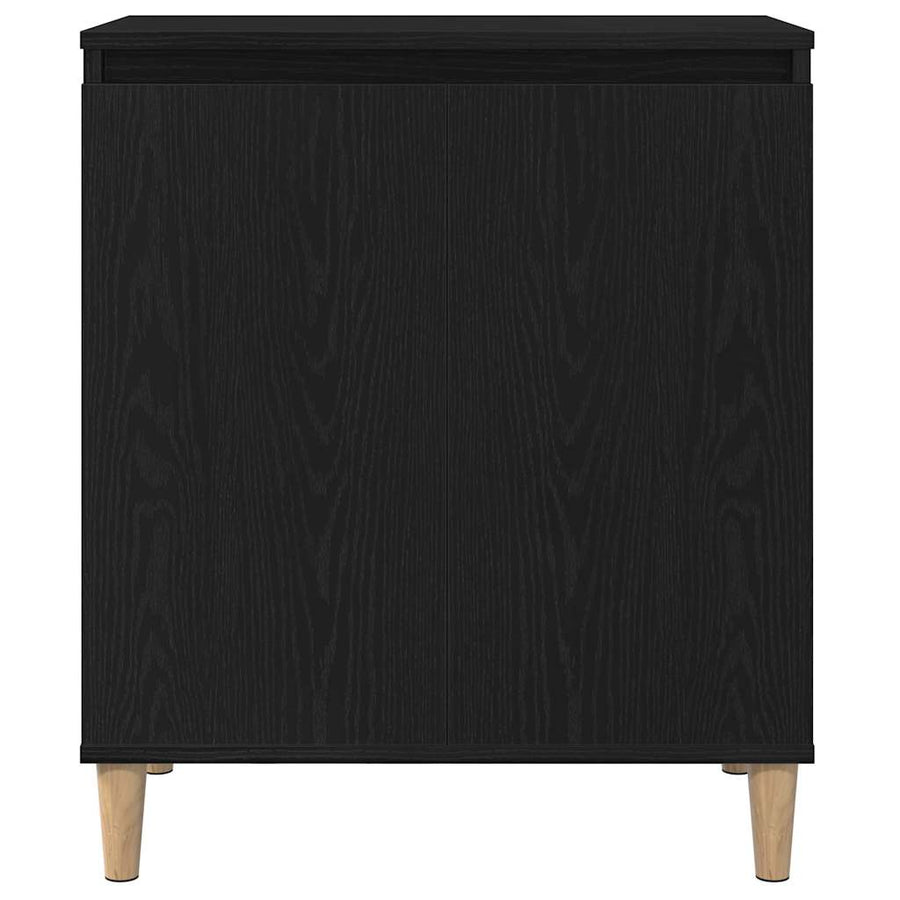 Dressoir Zwart 60 x 35 x 70 cm Bewerkt hout