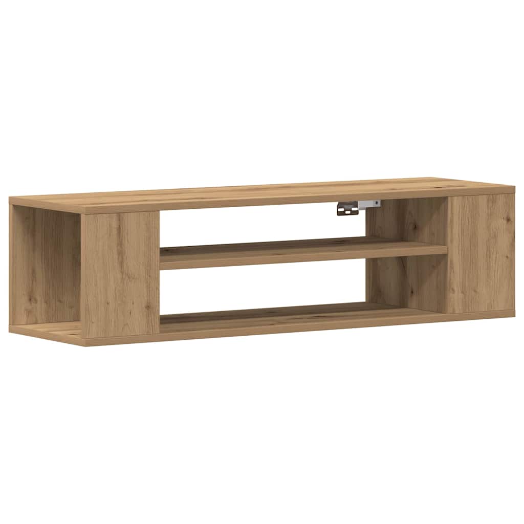 TV-kast artisian oak 100 x 30 x 26,5 cm Bewerkt hout