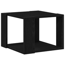 Salontafel Zwart Eiken 40 x 40 x 30 cm Bewerkt hout