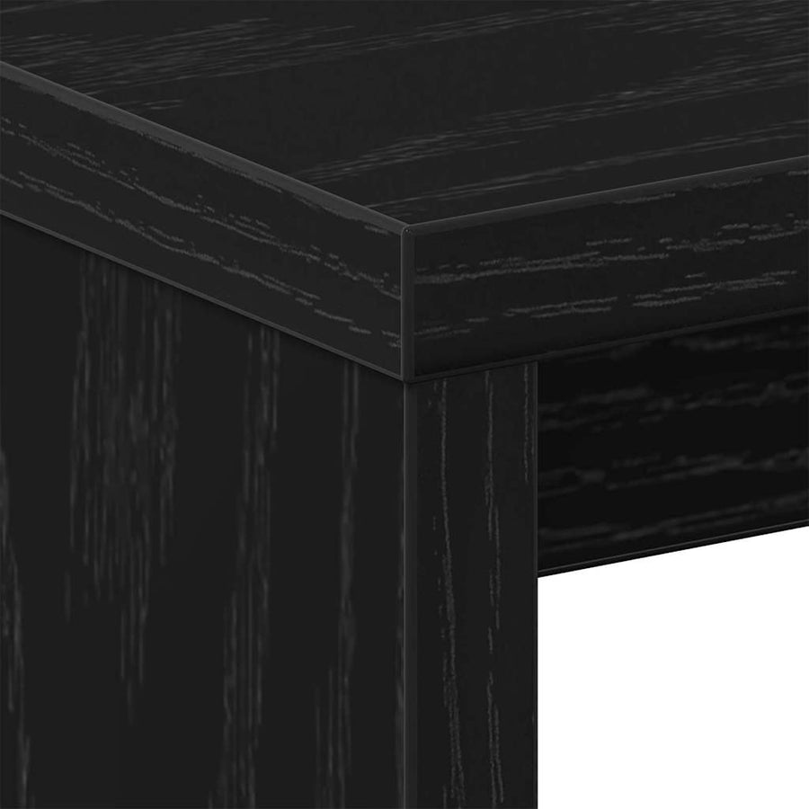 Nachtkastje 2 pcs Zwart Eiken 40 x 30 x 40 cm Bewerkt hout