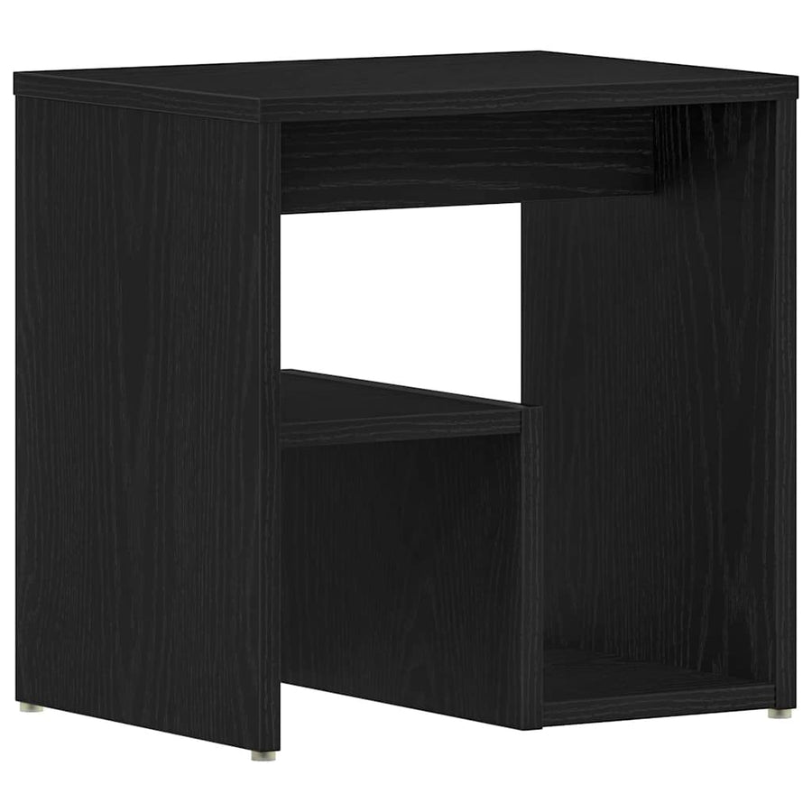 Nachtkastje 2 pcs Zwart Eiken 40 x 30 x 40 cm Bewerkt hout