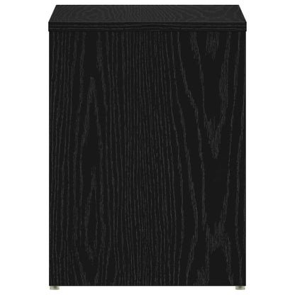 Nachtkastje 2 pcs Zwart Eiken 40 x 30 x 40 cm Bewerkt hout