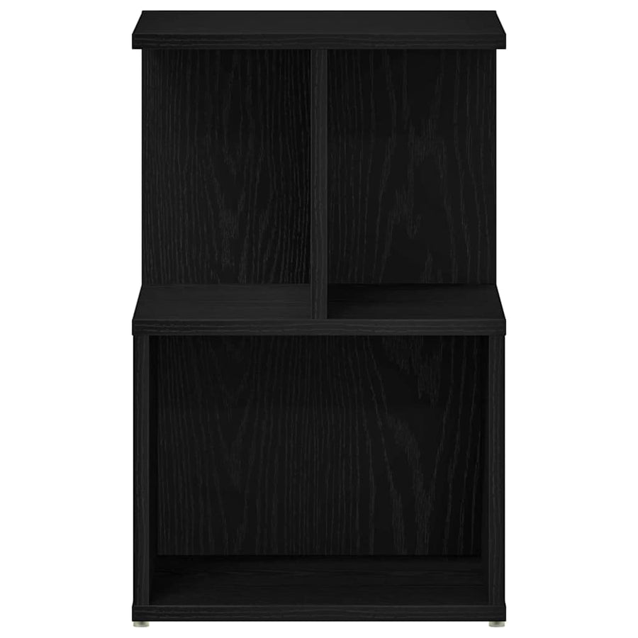 Nachtkastje 2 pcs Zwart Eiken 35 x 35 x 55 cm Bewerkt hout