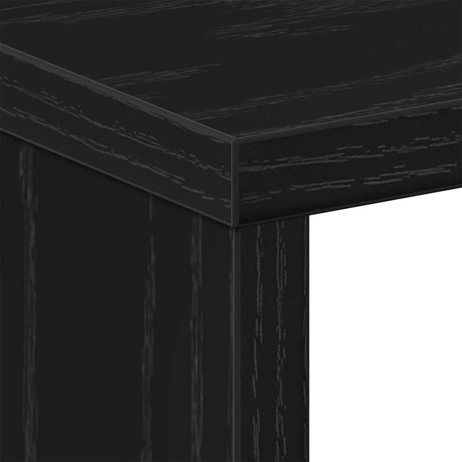 Nachtkastje 2 pcs Zwart Eiken 50 x 30 x 51,5 cm Bewerkt hout