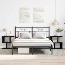 Nachtkastje 2 pcs Zwart Eiken 50 x 30 x 51,5 cm Bewerkt hout