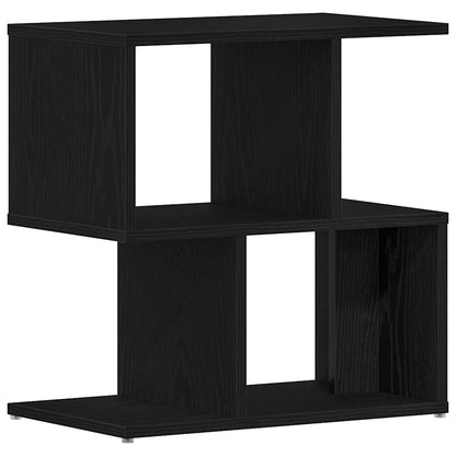 Nachtkastje 2 pcs Zwart Eiken 50 x 30 x 51,5 cm Bewerkt hout