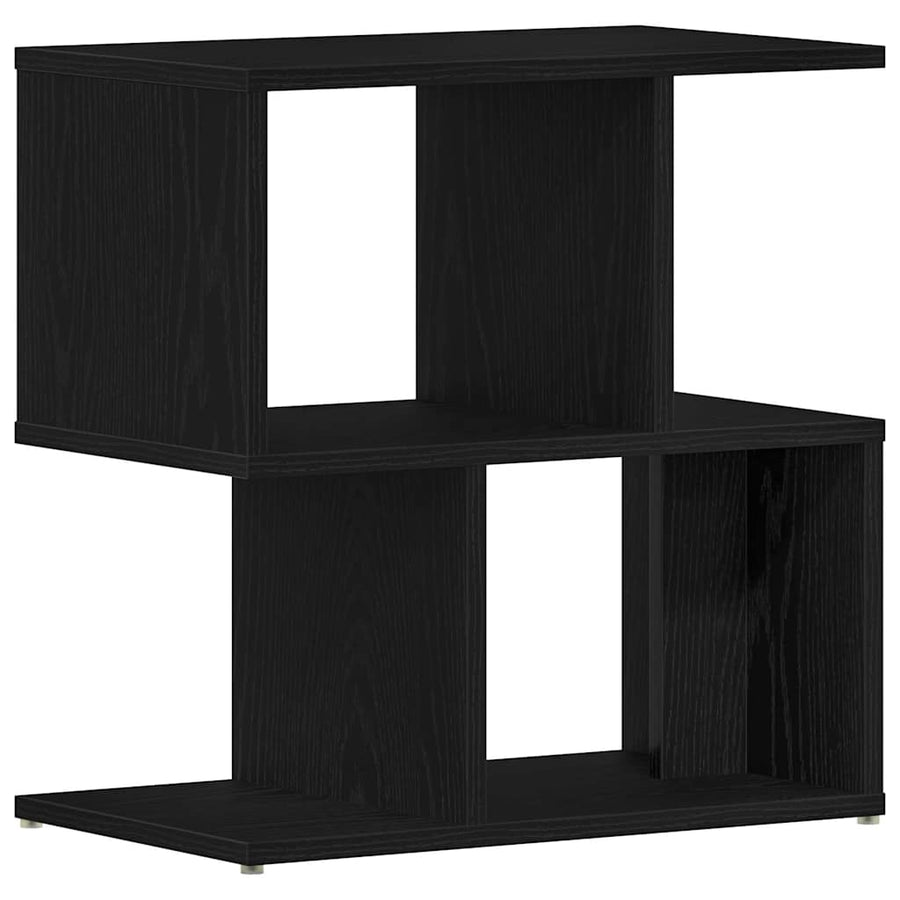 Nachtkastje 2 pcs Zwart Eiken 50 x 30 x 51,5 cm Bewerkt hout
