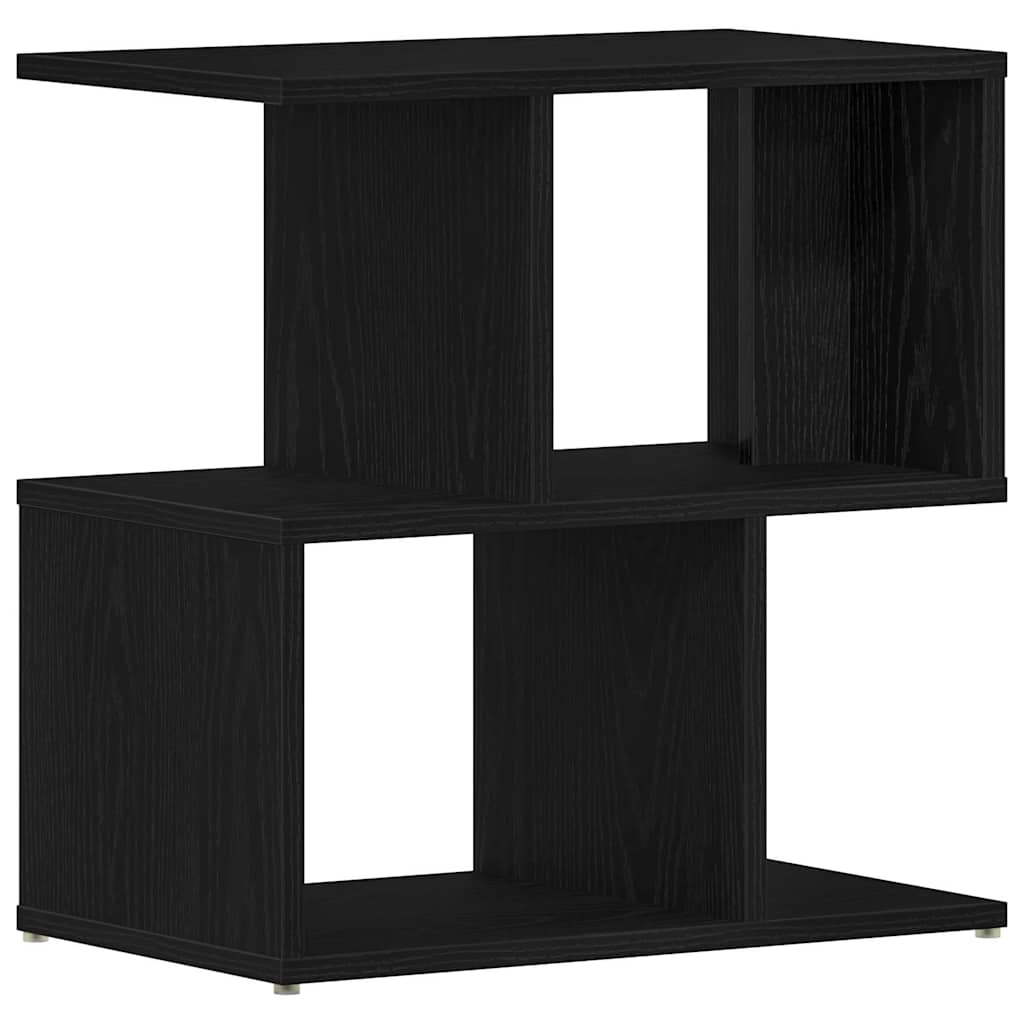 Nachtkastje 2 pcs Zwart Eiken 50 x 30 x 51,5 cm Bewerkt hout