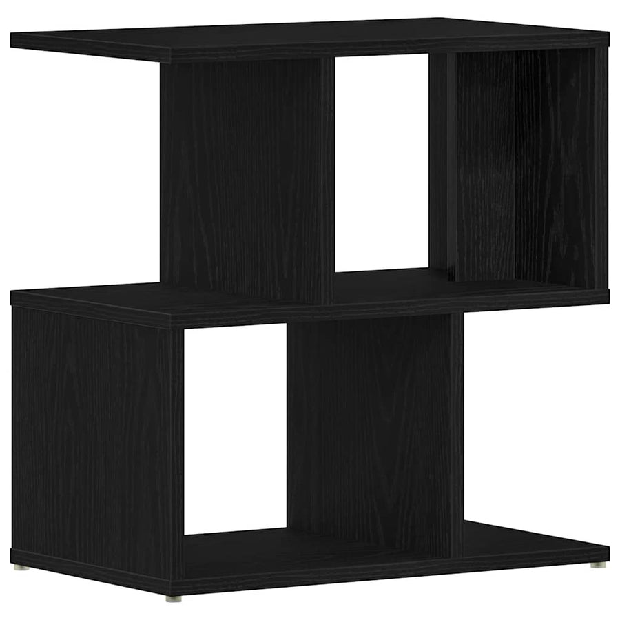 Nachtkastje 2 pcs Zwart Eiken 50 x 30 x 51,5 cm Bewerkt hout