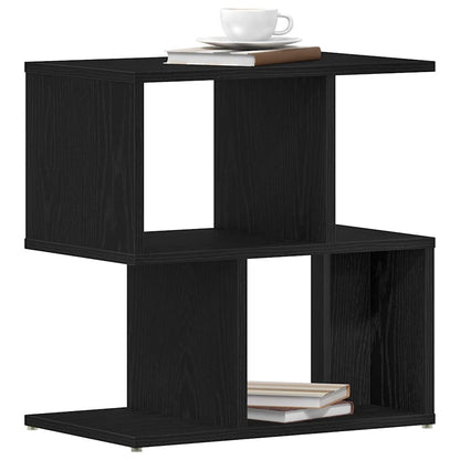 Nachtkastje 2 pcs Zwart Eiken 50 x 30 x 51,5 cm Bewerkt hout