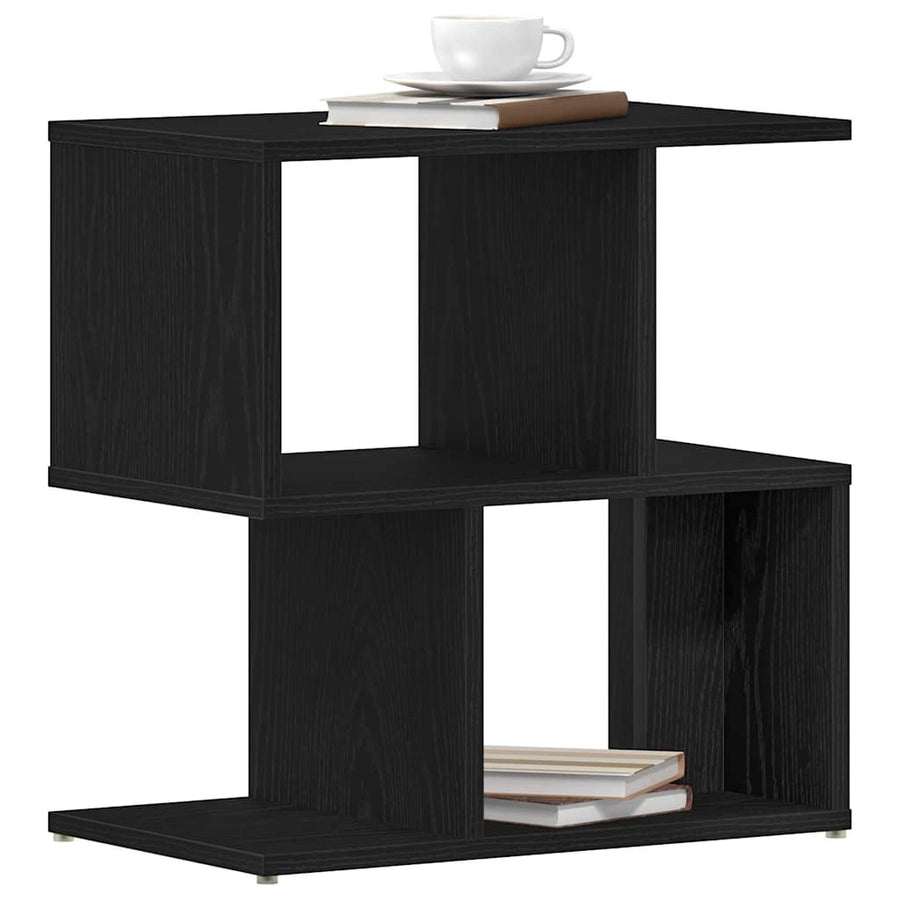 Nachtkastje 2 pcs Zwart Eiken 50 x 30 x 51,5 cm Bewerkt hout