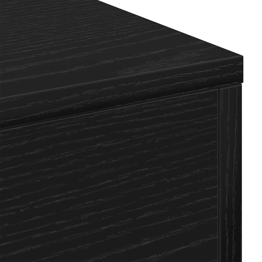Salontafel Zwart Eiken 96 x 50 x 45 cm Bewerkt hout