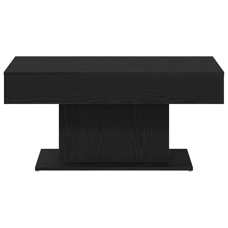 Salontafel Zwart Eiken 96 x 50 x 45 cm Bewerkt hout