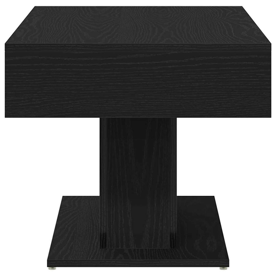 Salontafel Zwart Eiken 96 x 50 x 45 cm Bewerkt hout