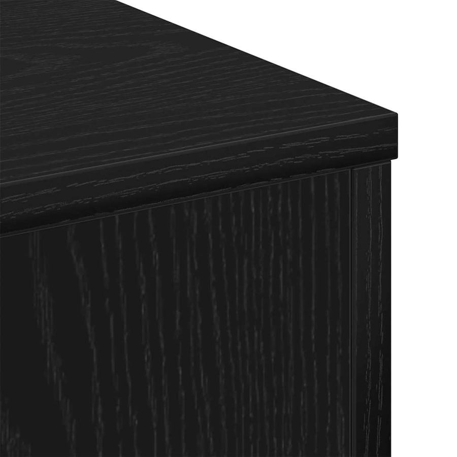 Salontafel Zwart eiken 60 x 60 x 31,5 cm Bewerkt hout