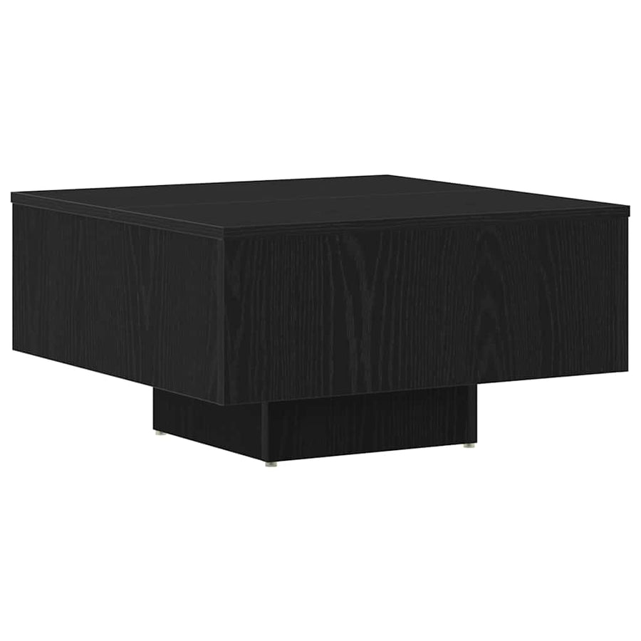 Salontafel Zwart eiken 60 x 60 x 31,5 cm Bewerkt hout
