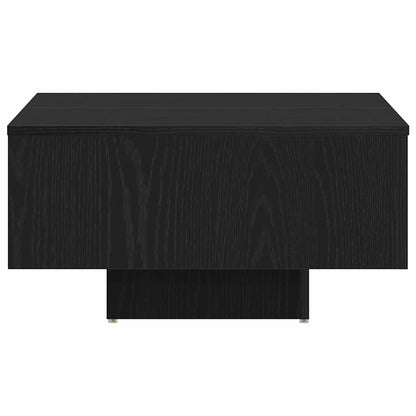 Salontafel Zwart eiken 60 x 60 x 31,5 cm Bewerkt hout