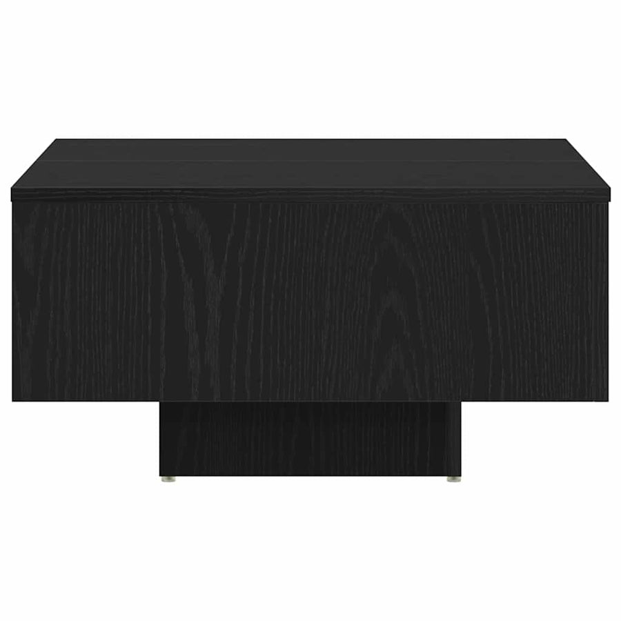 Salontafel Zwart eiken 60 x 60 x 31,5 cm Bewerkt hout
