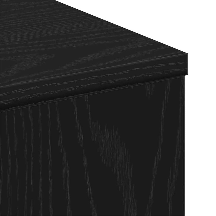 Salontafel Zwart Eiken 90 x 67 x 33 cm Bewerkt hout