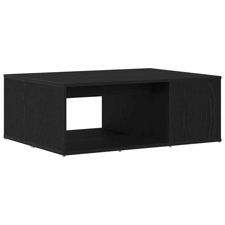 Salontafel Zwart Eiken 90 x 67 x 33 cm Bewerkt hout