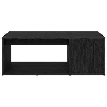 Salontafel Zwart Eiken 90 x 67 x 33 cm Bewerkt hout
