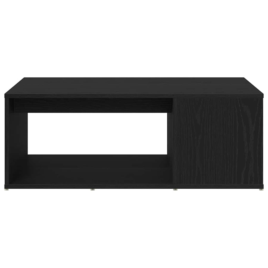 Salontafel Zwart Eiken 90 x 67 x 33 cm Bewerkt hout