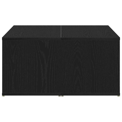 Salontafel Zwart Eiken 90 x 67 x 33 cm Bewerkt hout