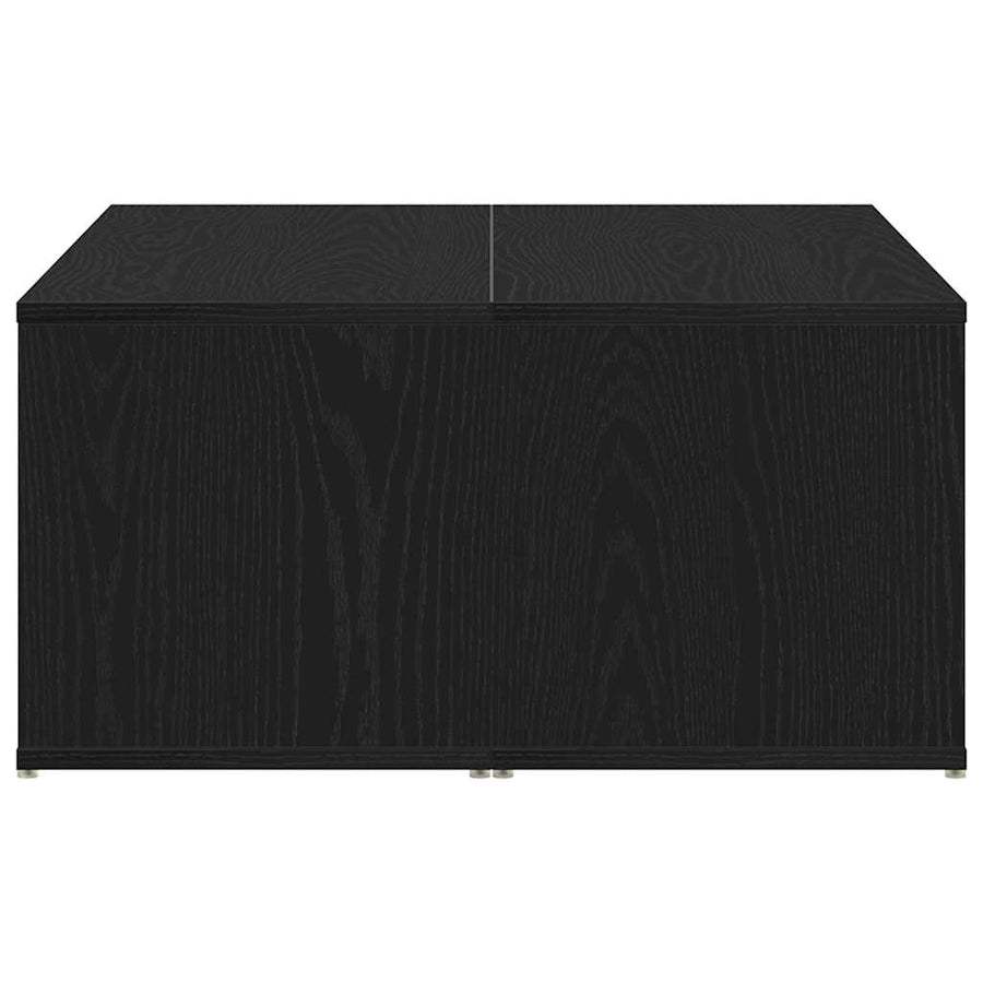 Salontafel Zwart Eiken 90 x 67 x 33 cm Bewerkt hout