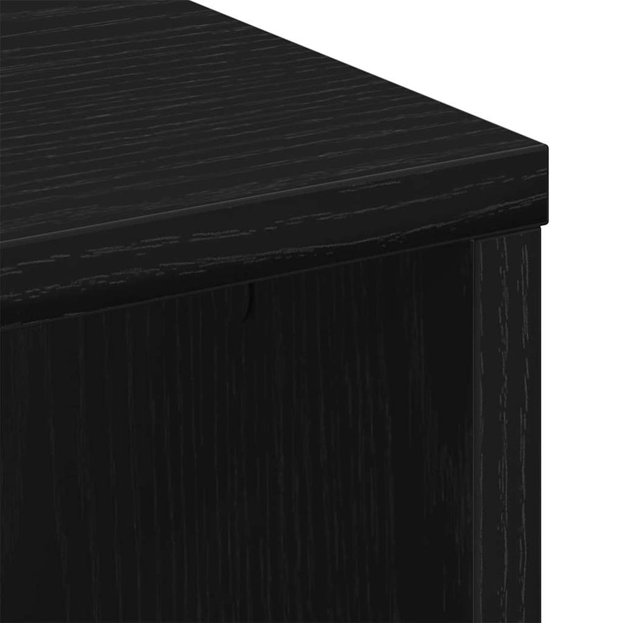 Salontafel 100X50X40 Cm Bewerkt Hout Kleurig Zwart eiken