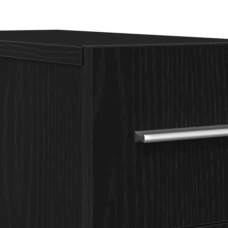Apothekerskast Zwart eiken 20 x 45.5 x 60 cm Bewerkt hout