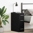 Pharmacy cabinet Black oak 20 x 45.5 x 60 cm Engineered wood