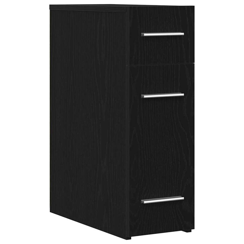 Apothekerskast Zwart eiken 20 x 45.5 x 60 cm Bewerkt hout