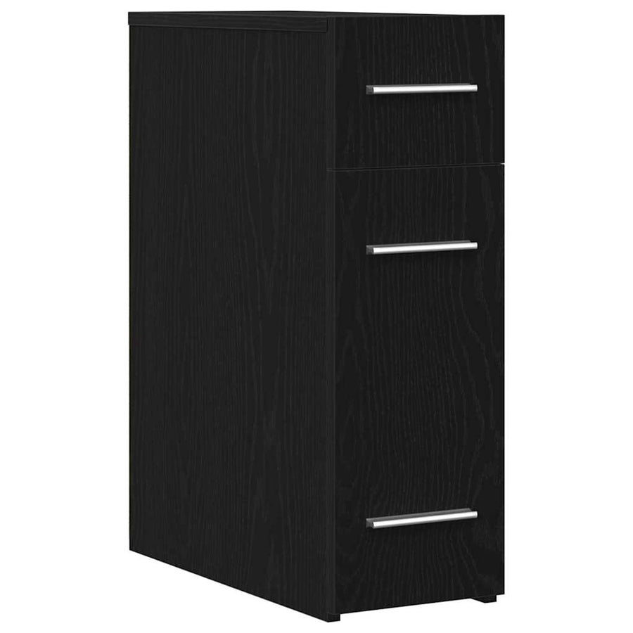 Apothekerskast Zwart eiken 20 x 45.5 x 60 cm Bewerkt hout