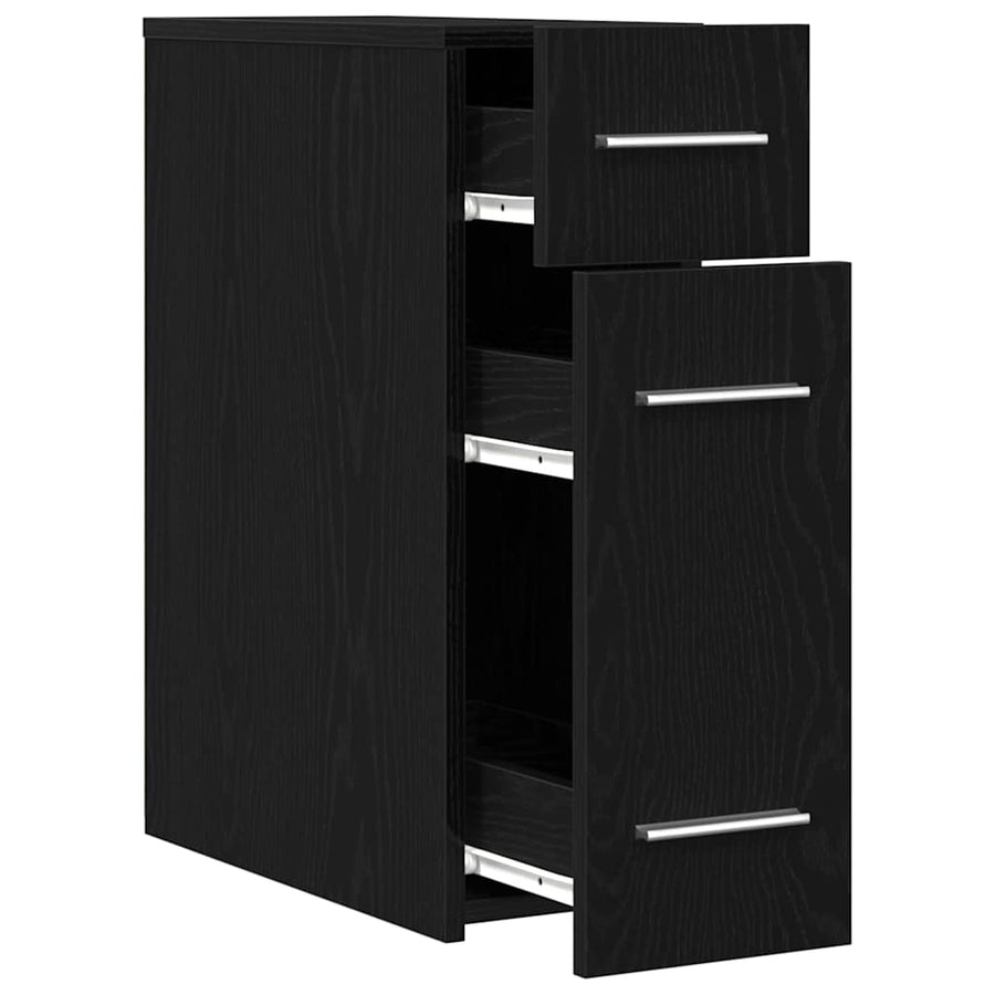 Apothekerskast Zwart eiken 20 x 45.5 x 60 cm Bewerkt hout